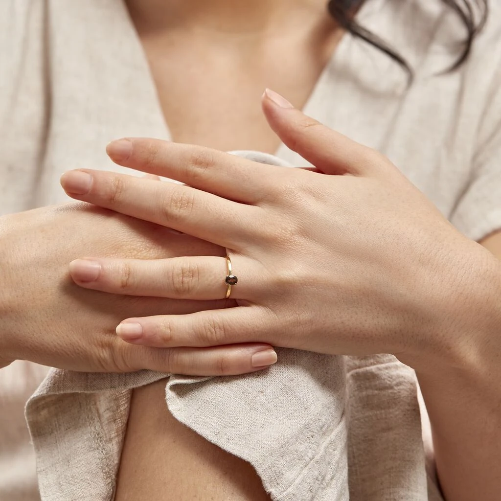 Bague Lily Or Jaune Quartz 7 Bague Lily Or Jaune Quartz – Image 5