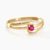 Bague Nesryne Or Jaune Rubis -Garmin Soldes B3DFJRR144 master