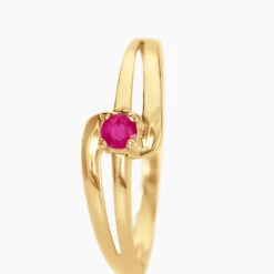 Bague Nesryne Or Jaune Rubis -Garmin Soldes B3DFJRR144 view1
