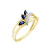 Bague Or Jaune Carl Saphirs Diamants
