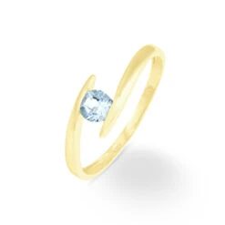 Bague Tiphaine Or Jaune Topaze