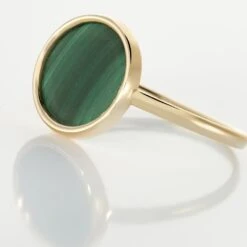 Bague Florica Or Jaune Malachite -Garmin Soldes B3DFJXV026 view3
