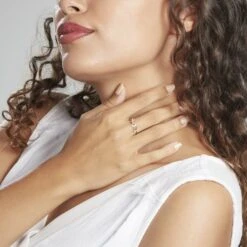 Bague Or Jaune Nahia Oxydes De Zirconium -Garmin Soldes B3DFJZW0O0 model0