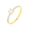 Bague Solitaire Sedonia Or Jaune Oxyde De Zirconium