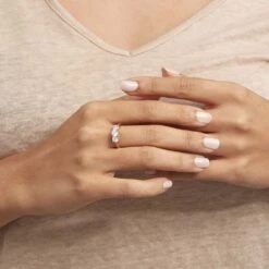 Bague Caitlin Or Jaune Oxyde De Zirconium -Garmin Soldes B3DFJZW2H0 model0