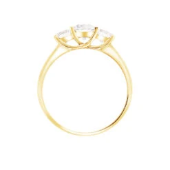 Bague Caitlin Or Jaune Oxyde De Zirconium -Garmin Soldes B3DFJZW2H0 view2