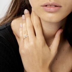 Bague Monelle Or Jaune Oxyde De Zirconium -Garmin Soldes B3DFJZW574 model0