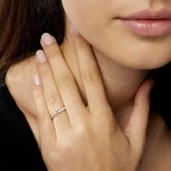 Bague Monelle Or Jaune Oxyde De Zirconium -Garmin Soldes B3DFJZW574 model1