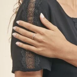 Bague Eister Or Jaune Oxyde De Zirconium -Garmin Soldes B3DFJZW687 model1