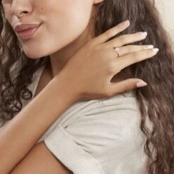 Bague Solitaire Maurena Or Jaune Oxyde De Zirconium -Garmin Soldes B3DFJZW873 model0