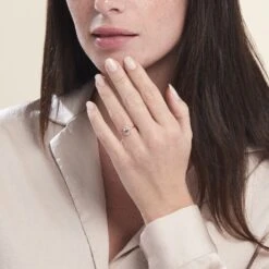 Bague Jozsua Or Rose Morganite Peche Oxyde De Zirconium -Garmin Soldes B3DFRA7004 model0