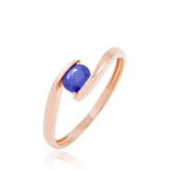 Bague Camilia Or Rose Tanzanite