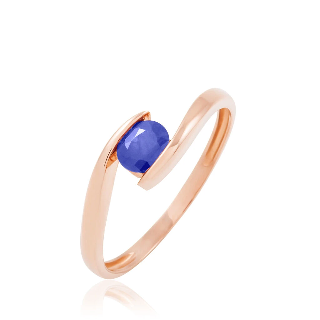 Bague Camilia Or Rose Tanzanite 3 Bague Camilia Or Rose Tanzanite