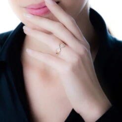 Bague Anais Or Rose Diamant -Garmin Soldes B3DFRDW1GG model0