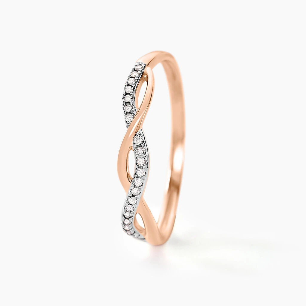 Bague Alizee Or Rose Diamant 4 Bague Alizee Or Rose Diamant – Image 2