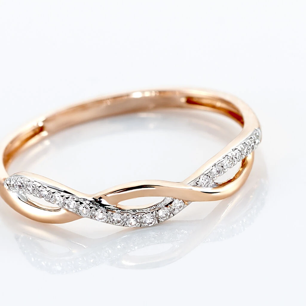 Bague Alizee Or Rose Diamant 6 Bague Alizee Or Rose Diamant – Image 4
