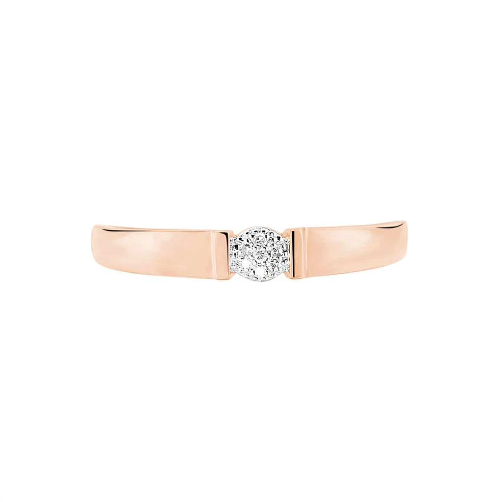Bague Daliane Or Rose Diamant 4 Bague Daliane Or Rose Diamant – Image 2