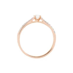 Bague Solitaire Laetitia Or Rose Diamant -Garmin Soldes B3DFRDW3F3 view2