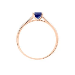 Bague Crista Or Rose Saphir Et Diamant -Garmin Soldes B3DFRSB768 view2