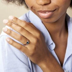 Bague Sare Or Rose Topaze Et Oxyde De Zirconium -Garmin Soldes B3DFRT5513 model0