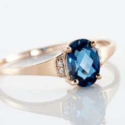 Bague Mathilde Or Rose Topaze Et Oxyde De Zirconium 11 Bague Mathilde Or Rose Topaze Et Oxyde De Zirconium -Garmin Soldes B3DFRT5649 view3