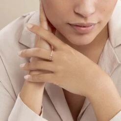 Bague Hestia Or Rose Oxyde De Zirconium -Garmin Soldes B3DFRZW09S model0