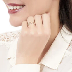 Bague Tonia Or Rose Oxyde De Zirconium -Garmin Soldes B3DFRZW946 model0