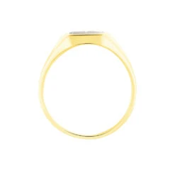 Chevalière Tonneau 2 Initiales Or Bicolore -Garmin Soldes B3HM2W0113 view2