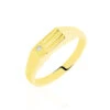 Chevaliere Or Jaune Rectangle Diamant -Garmin Soldes B3HMJDW125 master