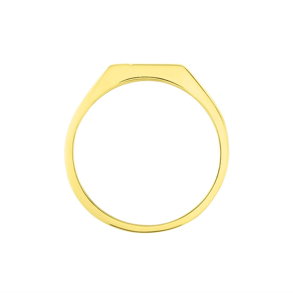Chevaliere Or Jaune Rectangle Diamant 5 Chevaliere Or Jaune Rectangle Diamant – Image 3