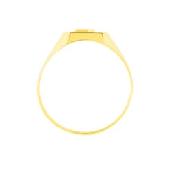 Chevalière Tonneau 1 Initiale Or Jaune -Garmin Soldes B3HMJW0114 view2