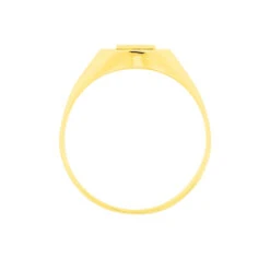 Chevalière Ovale 1 Initiale Or Jaune -Garmin Soldes B3HMJW0116 view2