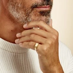 Chevalière Rectangle Or Jaune Oxyde De Zirconium -Garmin Soldes B3HMJZW005 model1