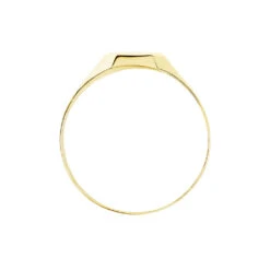 Chevalière Carree Or Jaune Oxyde De Zirconium -Garmin Soldes B3HMJZW006 view2