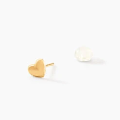 Boucles D'oreilles Puces Aricia Coeur Or Jaune -Garmin Soldes B3OEJW0499 view1