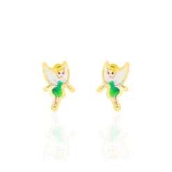 Boucles D'oreilles Puces Feerie Or Jaune