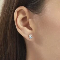 Boucles D'oreilles Puces Aviel Chat Or Jaune -Garmin Soldes B3OEJWD504 model0