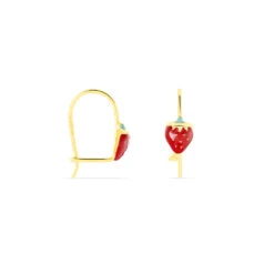 Boucles D'oreilles Pendantes Elizabetae Fraise Or Jaune -Garmin Soldes B3OEJWR010 view1