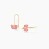 Boucles D'oreilles Pendantes Souline Papillon Or Jaune