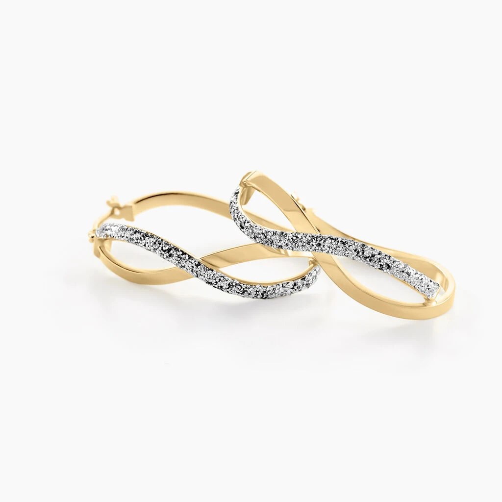 Créoles Micha Or Bicolore 4 Créoles Micha Or Bicolore – Image 2