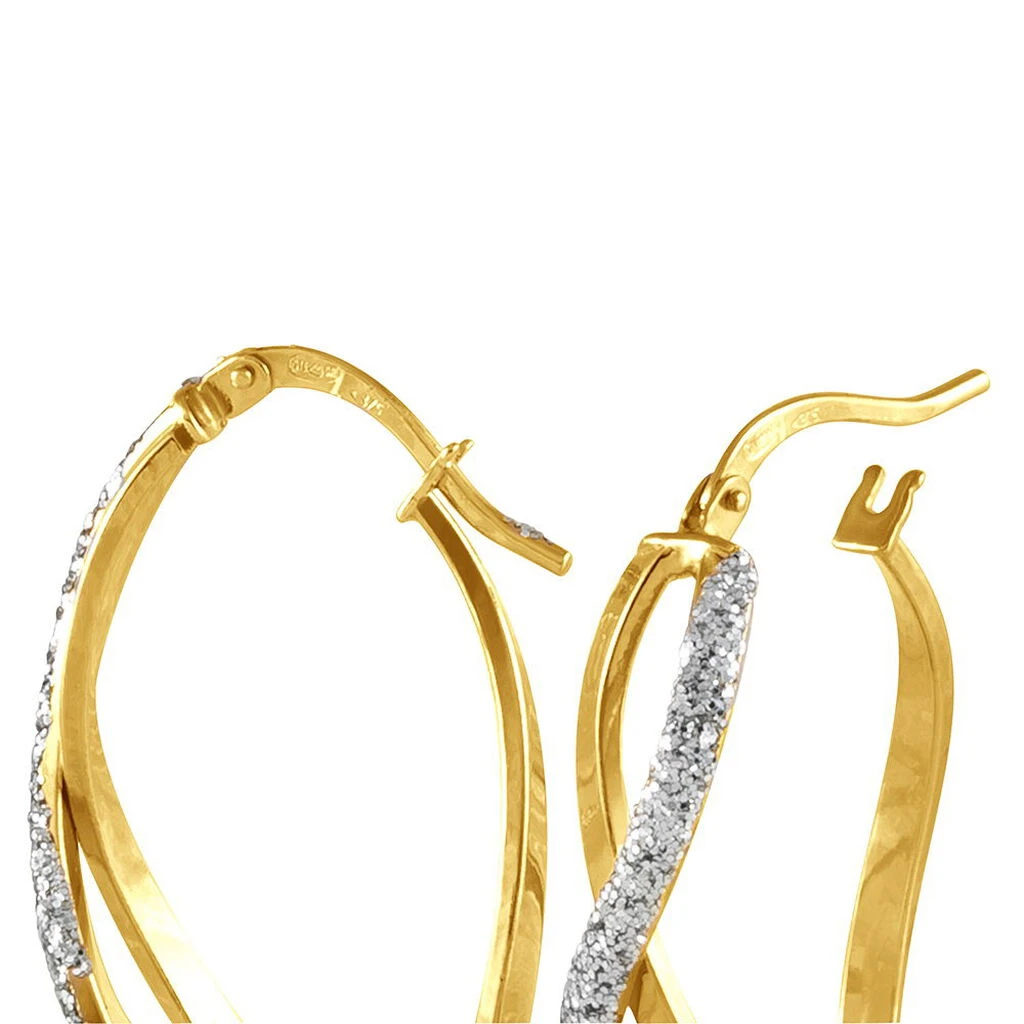 Créoles Micha Or Bicolore 6 Créoles Micha Or Bicolore – Image 4