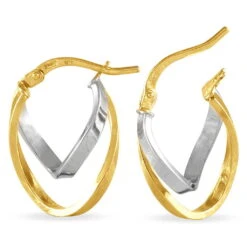 Créoles Aubrey Or Bicolore -Garmin Soldes B3OF2W0050 view3