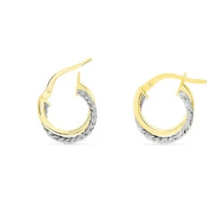 Créoles Maelia Or Bicolore -Garmin Soldes B3OF2W0252 view3