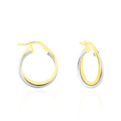 Créoles Tita Or Bicolore