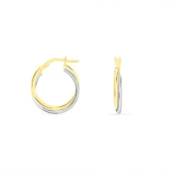 Créoles Tita Or Bicolore -Garmin Soldes B3OF2W0257 view2