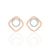 Boucles D'oreilles Pendantes Artahe Carree Or Bicolore -Garmin Soldes B3OF2W0362 master