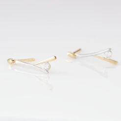 Boucles D'oreilles Pendantes Formev Or Bicolore Oxyde De Zirconium 8 Boucles D'oreilles Pendantes Formev Or Bicolore Oxyde De Zirconium -Garmin Soldes B3OF2ZW007 view2