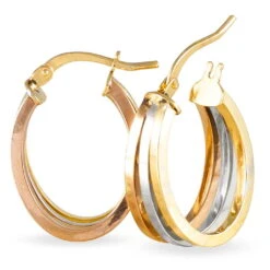 Créoles Iba Or Tricolore -Garmin Soldes B3OF3W0014 view3