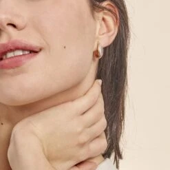 Créoles Hermande Or Tricolore -Garmin Soldes B3OF3W0208 model0