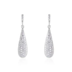 Boucles D'oreilles Puces Celine Or Blanc Diamant